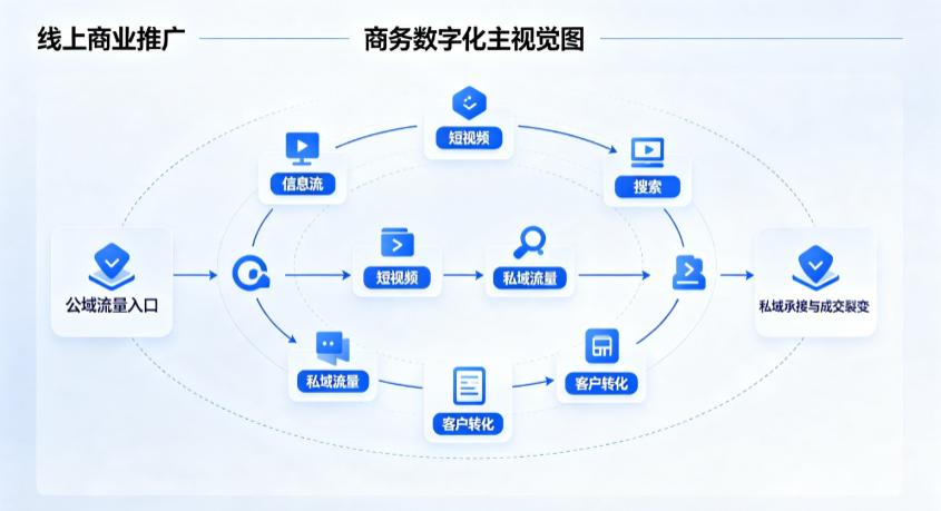 会同县线上商业推广怎么做？全域流量闭环搭建与低成本转化实战指南